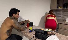 stepmom can't say no to my cock while stepdad's gone!