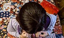 Real Russian Wife Tries Boob Masturbation On Hubby's Big Cock POV