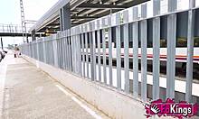 a tourist hooks up with gorgeous young lorena lopes and they bang everywhere including our car around barcelona