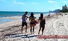 Excited 18+ Tourists Felicity Feline and Jade Surrender to BDSM Stockings Bondage