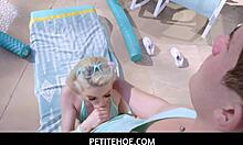 tiny teen lola fae tempts into wild bedroom fun