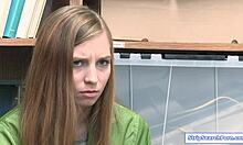 hey redhead shoplifter, ready for officer's deep cock strip search fuck?