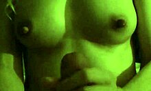 her soft hands glide oil over throbbing cock so teasingly