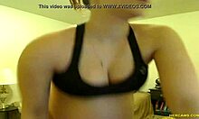 pregnant tori taylor teases webcam sucking horny in tight blue shorts