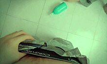 hey roommates, hot trio in living room with socks on 🔥😏👣