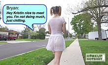 Blonde Kristen Scott face-fucked hard then cunt-blasted wildly!