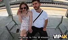 vip4k. gastarbeiter pays to suck sexy czech babe's shaved pussy