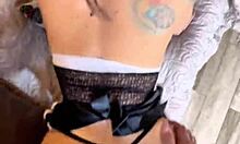 chilean couple cleans then switches to wife bent over anal doggystyle in bedroom sheer