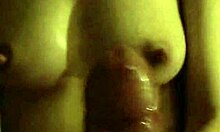 her soft hands glide oil over throbbing cock so teasingly