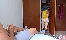 hermanastra joins gemela for hermanastro's huge cock threesome sweat