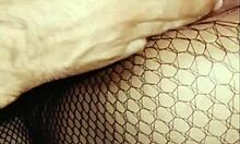 Corno stretches wife's gaping big pussy for brazilian lover's fisting interracial brunette pounding.