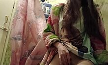 ROOM LOCKED! Parents next door while I furiously masturbate hairy pussy to orgasm