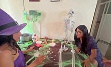 Halloween orgy bash with dripping wet pussies monster cocks and group moans 🎃🍆💦👻