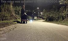 blowjob on street with hot police watching!!