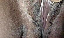 My Juicy Hairy Wife Pussy Spreads Wide Close-Up Wet and Tight