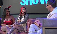 Lalucero gulps dick on dominatrix orders during juan bustos christmas show