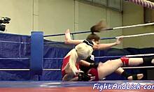 Euro Lesbians Wrestle Oral