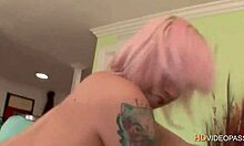 Girlfriend drops to her knees for punk blowjob with friend?