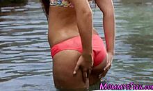 Petite Teen Licked Wild by Milf Mother-in-Law in Taboo Oral Frenzy