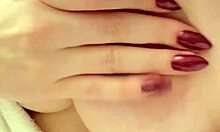 stepmom's big tits throb as she masturbates fresh from shower bliss