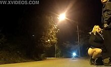 blowjob on street with hot police watching!!