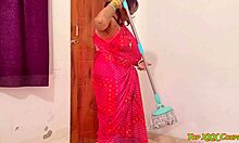 Beautiful Maid Caught Bent Over for Brutal Doggystyle Pounding