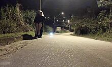 blowjob on street with hot police watching!!