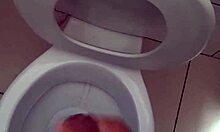 brazilian guy strokes monster cock solo in bathroom day six