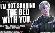 forced sharing bed with cocky enemy... he grabs me rough m4f audio 😩