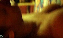 Young black ghetto slut trades blowjob for cash with hood stud