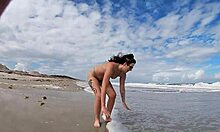 watch this exhibitionist milf wife tease cock on nude beach day two