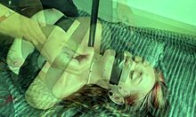 Bound Cute Girlfriend Struggles as Friend Ties Hands and Mouth for First Kink Play