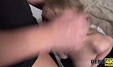 wanna see modest blonde gymnast pay debt with rough pounding?