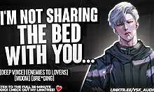 forced sharing bed with cocky enemy... he grabs me rough m4f audio 😩