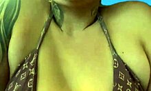 Gym Workout Near Ipanema Beach Bikini Sweat Dripping Down Legs