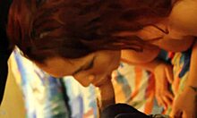 Young black ghetto slut trades blowjob for cash with hood stud