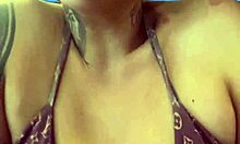 Gym Workout Near Ipanema Beach Bikini Sweat Dripping Down Legs