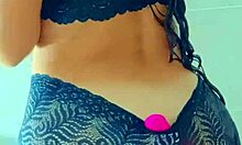 tanned latina teen's wet shower tease hides horny secrets