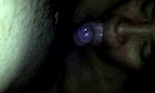 A lover savors sucking it with eager delight and rhythm