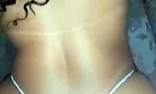 Hot mother-in-law rides while wife shops at market