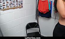 security guard catches naughty shoplifter... wanna fuck your way out? 😏🔒