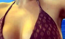 Gym Workout Near Ipanema Beach Bikini Sweat Dripping Down Legs