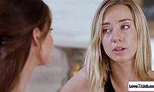 Busty Milf Rims Stepdaughter Ass