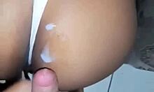 Hot mother-in-law rides while wife shops at market