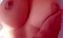 my heart races watching cumshots explode all over neighbor milf's huge natural tits dripping everywhere