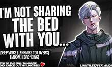 forced sharing bed with cocky enemy... he grabs me rough m4f audio 😩