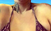 Gym Workout Near Ipanema Beach Bikini Sweat Dripping Down Legs