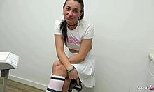 Petite German Nurse Fucks Boss Doctor Gets Pussy Cumshot