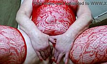 dawnskye1962 giantess towers huge in red lingerie hairy beaver