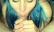 Best Friend's Girlfriend Slurps Cock Sloppily in His House!